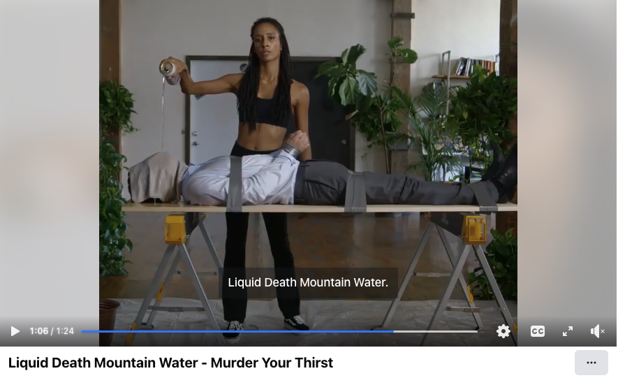 Liquid Death ad