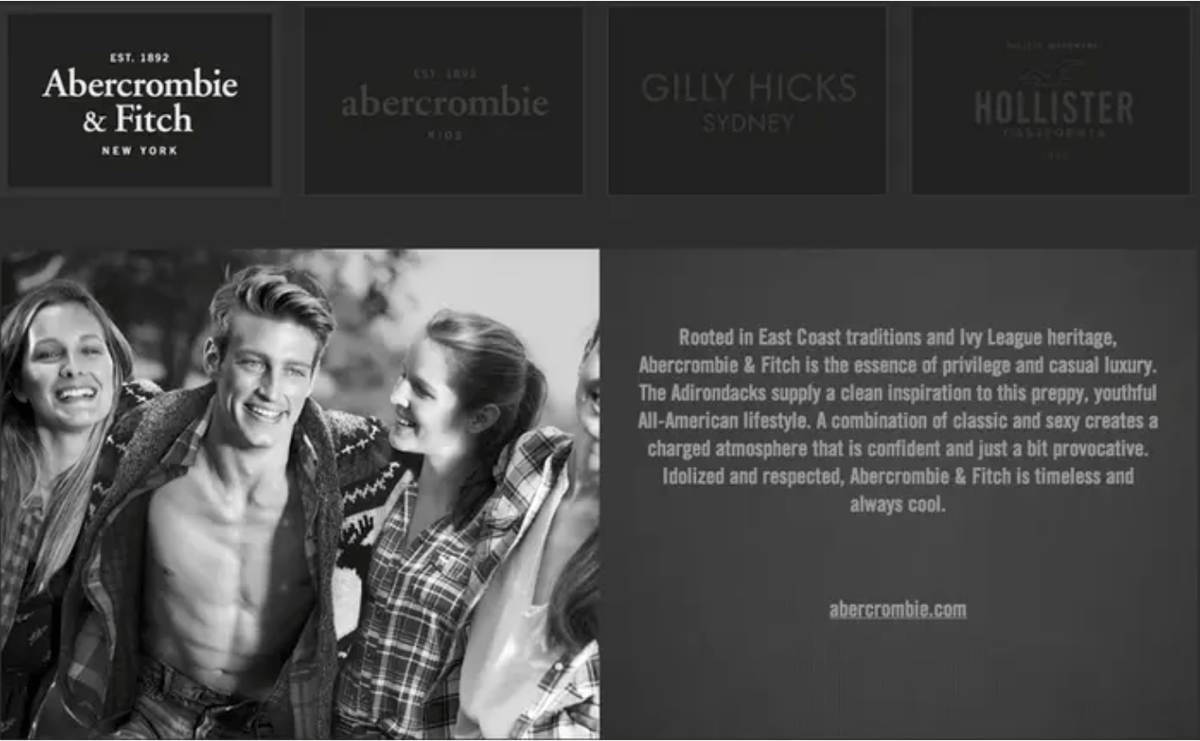 Old Abercrombie positioning